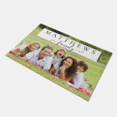 Persoonlijke familiemonogram - Achternaam - Aangep Deurmat (Schuin)