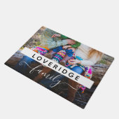 Persoonlijke familiemonogram - Achternaam - Aangep Deurmat (Schuin)