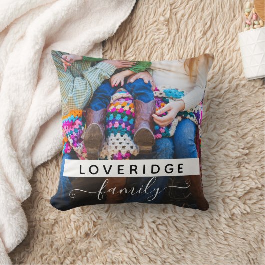 Persoonlijke familiemonogram - Achternaam - Aangep Kussen (Deken)