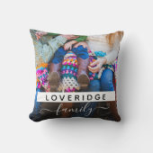 Persoonlijke familiemonogram - Achternaam - Aangep Kussen (Voorkant)