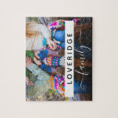 Persoonlijke familiemonogram - Achternaam - Aangep Legpuzzel (Verticaal)