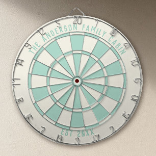 Persoonlijke familienaam Aangepaste Aqua spelkamer Dartbord