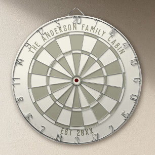 Persoonlijke familienaam aangepaste cabine spelkam dartbord