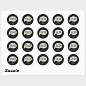 Persoonlijke familienaam Boo Halloween Ronde Sticker (Vel)