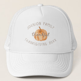 Persoonlijke Familienaam Dankbaar Neutraal Gingham Trucker Pet