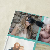 Persoonlijke familienaam Foto Collage Strandlaken (In situ)