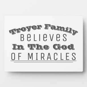 Persoonlijke familienaam God van Miracles Christel Fotoplaat
