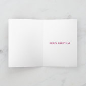 Persoonlijke familienaam Kerstboom Kaart (Binnen)