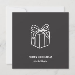 Persoonlijke familienaam Kerstcadeau Kaart