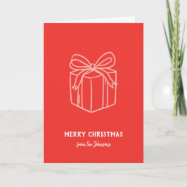 Persoonlijke familienaam Kerstcadeau Kaart
