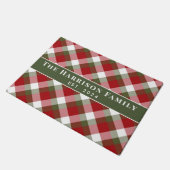 Persoonlijke familienaam Kerstvakantie Plaid Deurmat (Schuin)