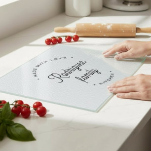Persoonlijke familienaam KEUKEN CHIC Snijplank