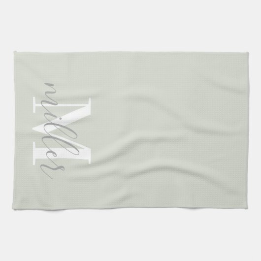 Persoonlijke familienaam Kitchen Handhanddoek Theedoek (Horizontaal)