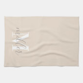 Persoonlijke familienaam Kitchen Handhanddoek Theedoek (Horizontaal)