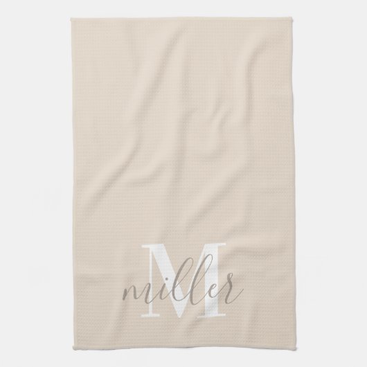 Persoonlijke familienaam Kitchen Handhanddoek Theedoek (Verticaal)