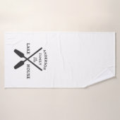 Persoonlijke familienaam Lake House Badhanddoek (Badhanddoek)