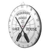 Persoonlijke familienaam Lake House Dartbord (Voorkant Rechts)