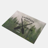 Persoonlijke familienaam Lake House Deurmat (Schuin)