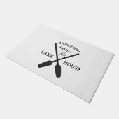 Persoonlijke familienaam Lake House Deurmat (Schuin)