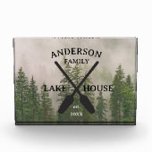 Persoonlijke familienaam Lake House Fotoblokken (Voorkant)