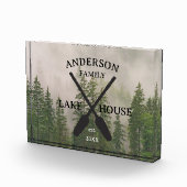 Persoonlijke familienaam Lake House Fotoblokken (Rechts)