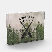 Persoonlijke familienaam Lake House Fotoblokken (Links)