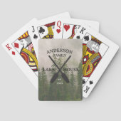 Persoonlijke familienaam Lake House Pokerkaarten (Achterkant)