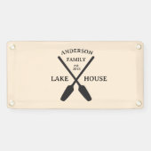 Persoonlijke familienaam Lake House Spandoek (Horizontaal)