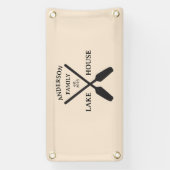 Persoonlijke familienaam Lake House Spandoek (Verticaal)