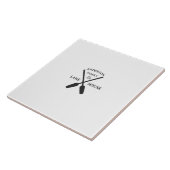 Persoonlijke familienaam Lake House Tegeltje (Zijkant)