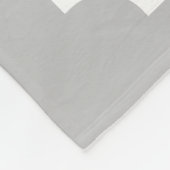 Persoonlijke familienaam monogram fleece deken (Hoek)