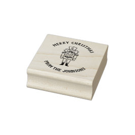 Persoonlijke familienaam Prettig kerstfeest Prins Rubberstempel