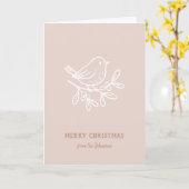 Persoonlijke familienaam Prettig Kerstfeest Robin Kaart (Gele Bloem)