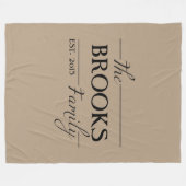 Persoonlijke familienaam Throw Blanket Cadeaus Fleece Deken (Voorkant (Horizontaal))