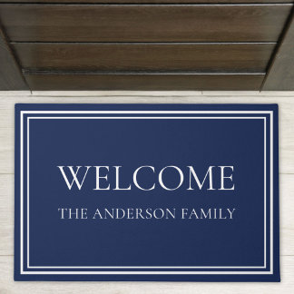Persoonlijke familienaam welkom deurmat