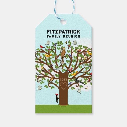 Persoonlijke Familiereünie Cadeaulabel (Voorkant)