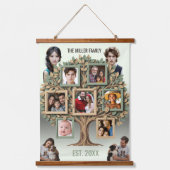 Persoonlijke Familiestamboom Foto Wandrol Hangend Wandkleed (Voorkant)