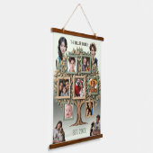 Persoonlijke Familiestamboom Foto Wandrol Hangend Wandkleed (Gebogen)