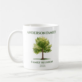 Persoonlijke familiestamboom-reünie mok