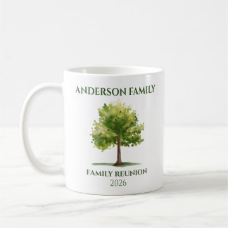 Persoonlijke familiestamboom-reünie mok