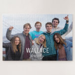 Persoonlijke familietijd foto legpuzzel<br><div class="desc">Geef een uniek cadeau dat gepersonaliseerd is voor het gezin. Pas deze puzzel aan met hun familienaam en foto. Het is me een eer om deze puzzel te hebben als een "Editor's Pick" als onderdeel van Zazzle's populaire en trendende producten.</div>
