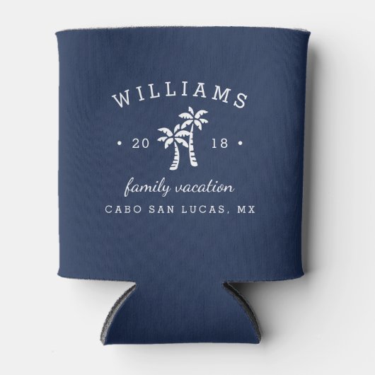 Persoonlijke familievakantie blikjeskoeler (Voorkant)