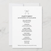Persoonlijke Fancy Feest Menu (Voorkant)