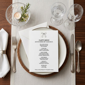 Persoonlijke Fancy Feest Menu