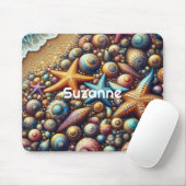 Persoonlijke fantasie strand Muismat (Met muis)