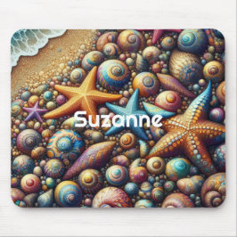 Persoonlijke fantasie strand Muismat