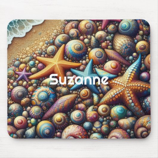 Persoonlijke fantasie strand Muismat (Voorkant)