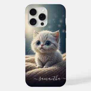 Persoonlijke Fantasy Cute Baby Kitty Kat Liefhebbe iPhone 15 Pro Max Case