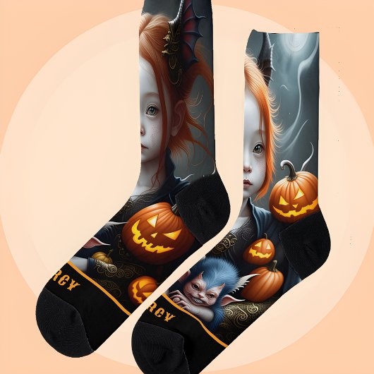 Persoonlijke Fantasy Kunst Duivel Halloween Sokken