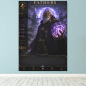 Persoonlijke Fantasy Vader Canvas Wandkunst Afdruk (Insitu (Houten vloer))